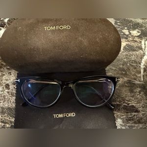 Tom Ford Black Cat-Eye Optical Glasses/Frame only